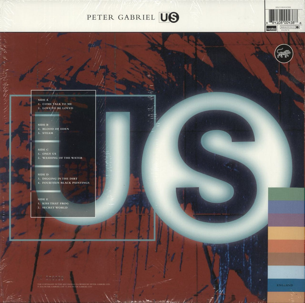 Peter Gabriel Us - 180gm - Shrink UK 3-LP vinyl record set (Triple LP Album) 884108004388