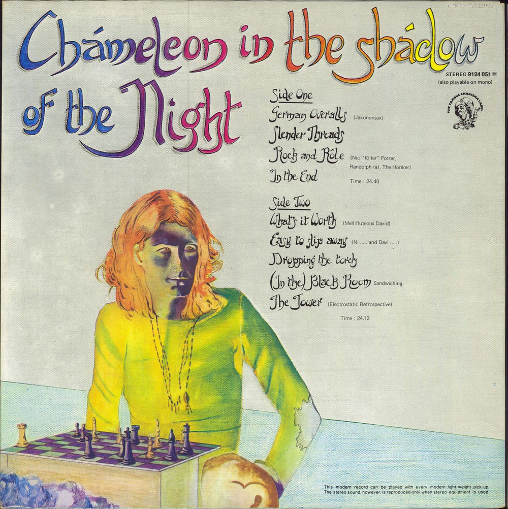 Peter Hammill Chameleon In The Shadow Of The Night Dutch vinyl LP album (LP record)