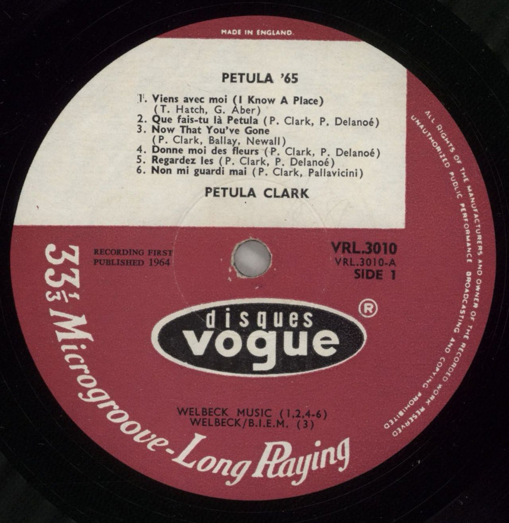 Petula Clark Petula 65 UK vinyl LP album (LP record) PTCLPPE492141