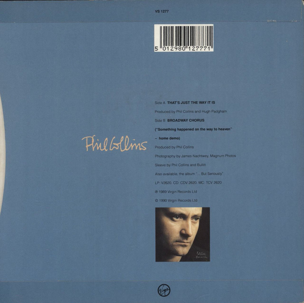 Phil Collins That's Just The Way It Is UK 7" vinyl single (7 inch record / 45) 5012980127771