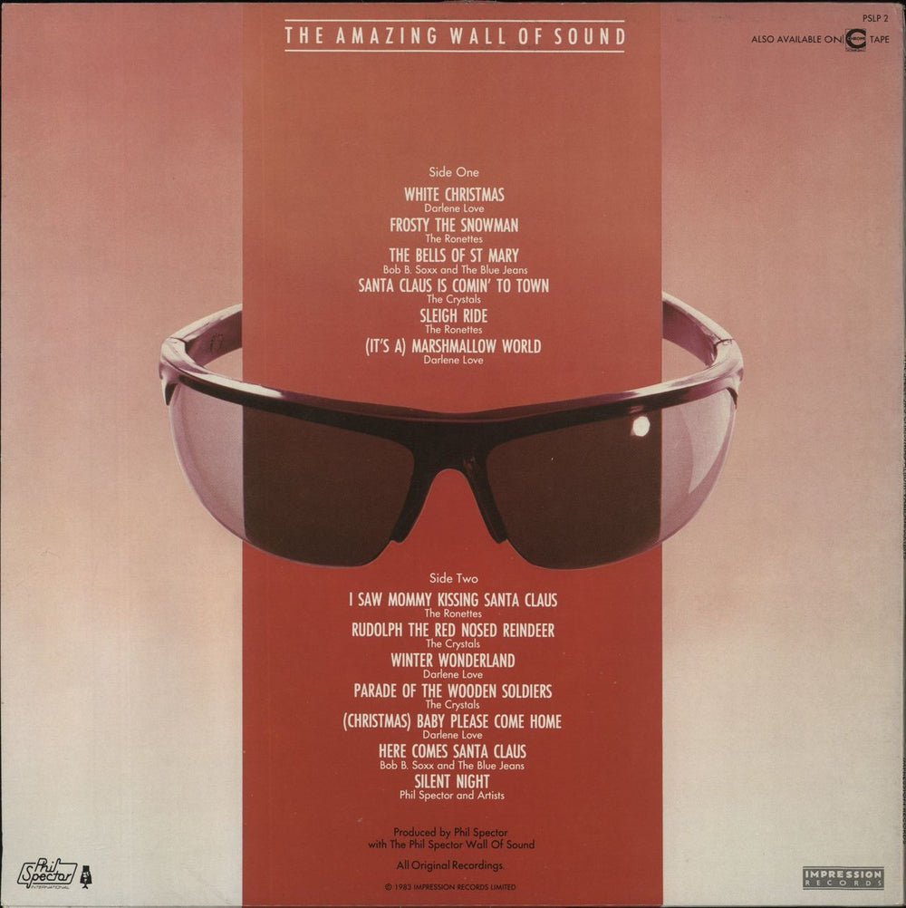 Phil Spector Phil Spector's Christmas Album UK vinyl LP album (LP record)