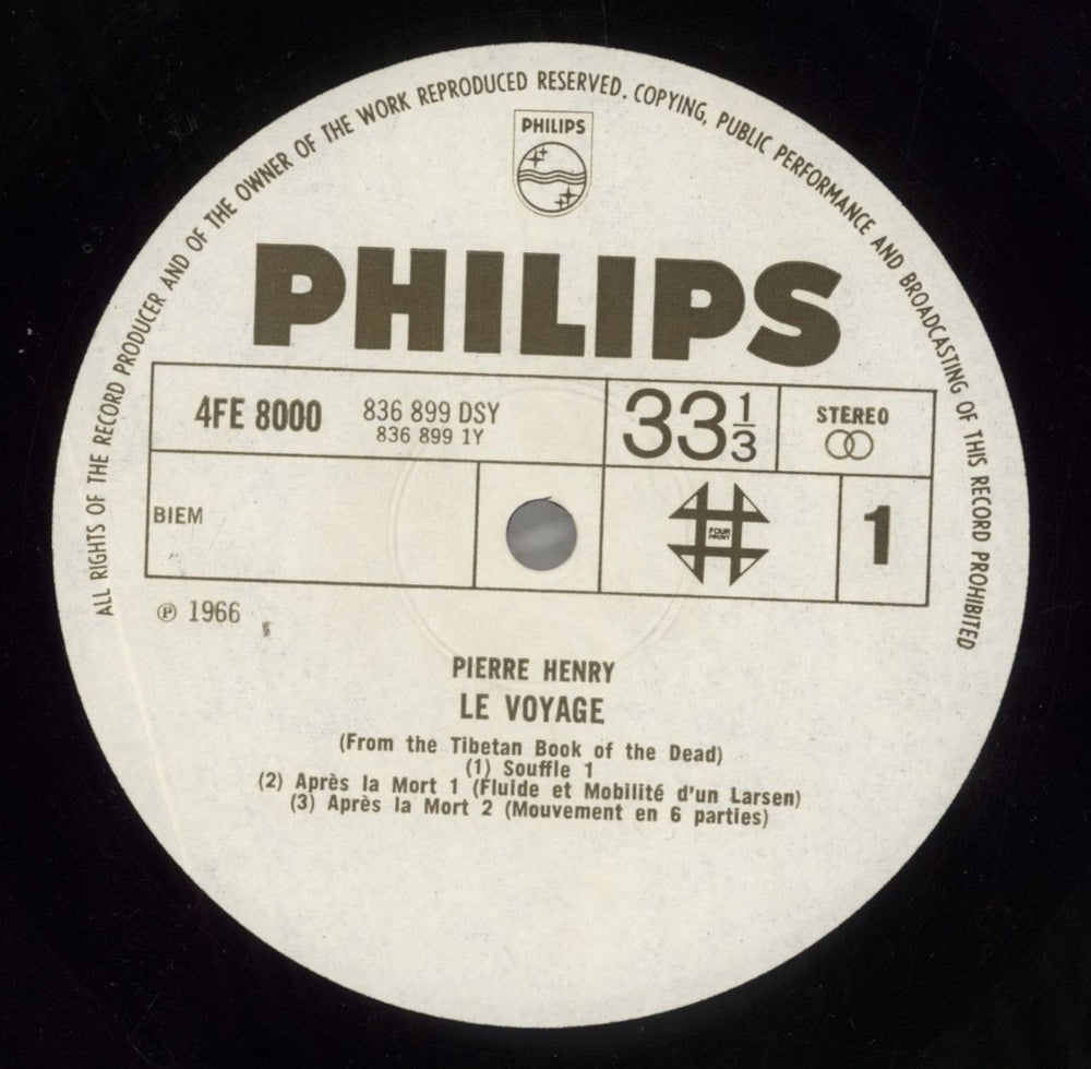Pierre Henry Le Voyage UK vinyl LP album (LP record) PIHLPLE857784