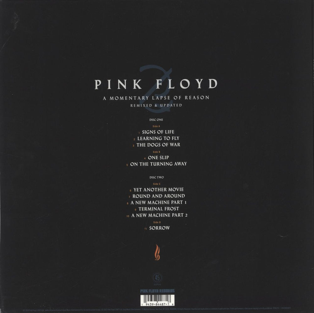 Pink Floyd A Momentary Lapse Of Reason - Remixed & Updated UK 2-LP vinyl record set (Double LP Album) PIN2LAM845941