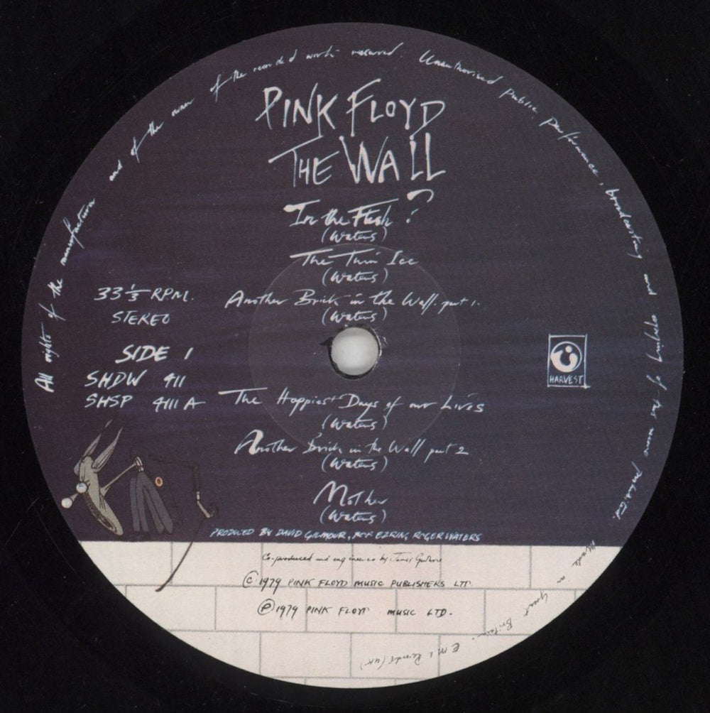 Pink Floyd The Wall - 1st - EX UK 2-LP vinyl record set (Double LP Album) PIN2LTH61517