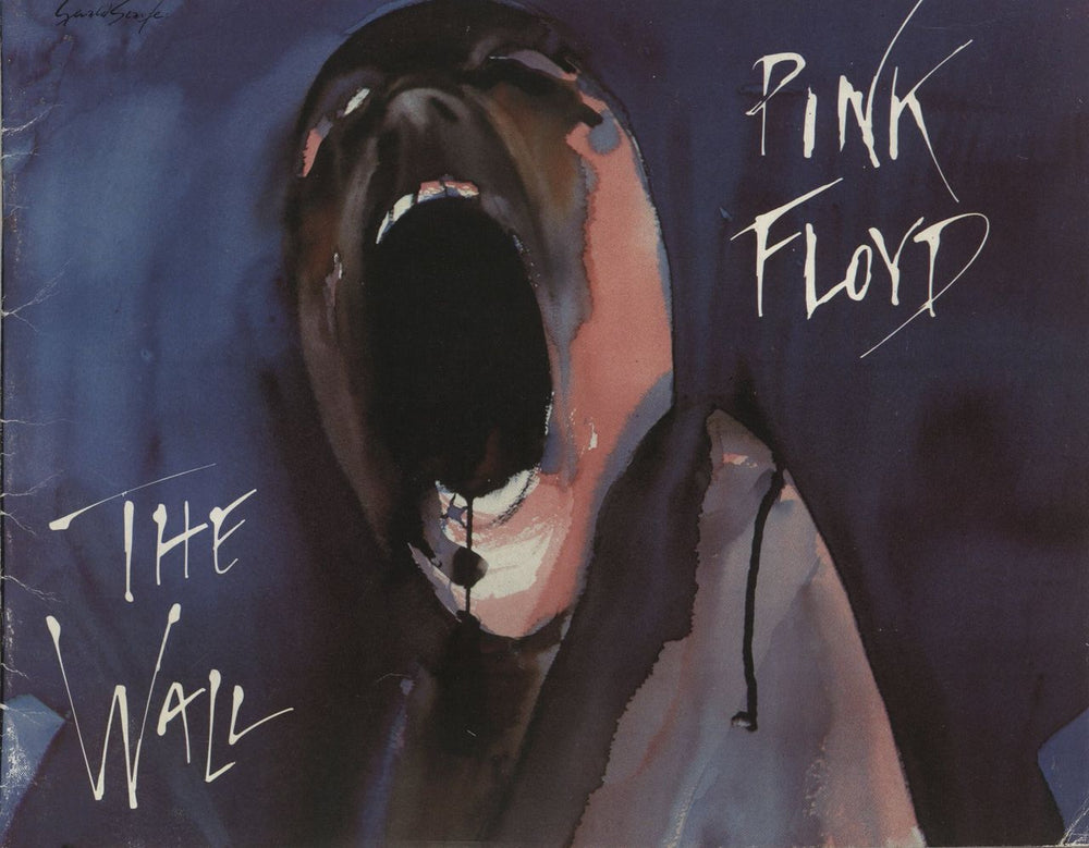 Pink Floyd The Wall - Scarfe Cover + Ticket Stub UK tour programme PROGRAMME + TICKET