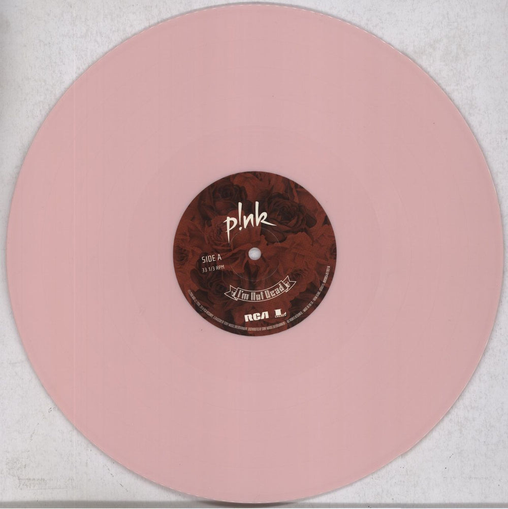 Pink I'm Not Dead - Pink Vinyl UK 2-LP vinyl record set (Double LP Album) P-K2LIM836854