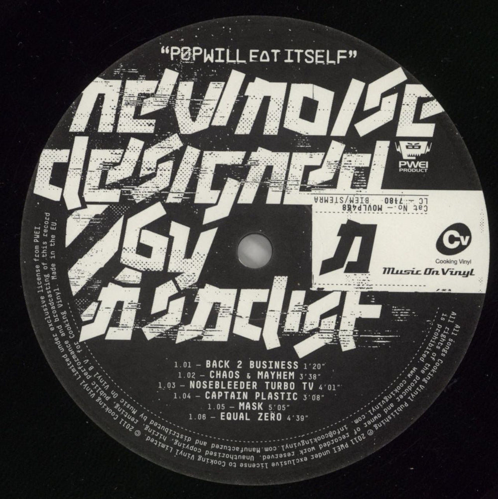 Pop Will Eat Itself New Noise Designed By A Sadist - 180 Gram UK vinyl LP album (LP record) PWELPNE811225