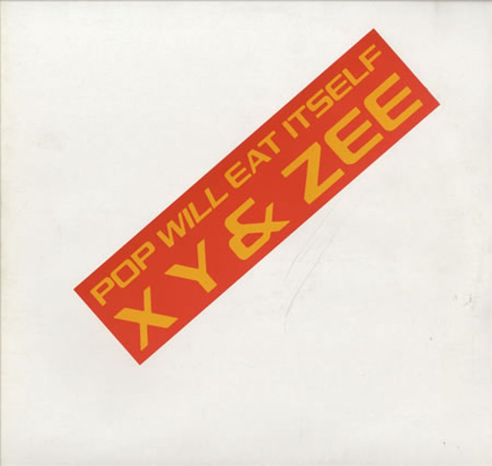 Pop Will Eat Itself X Y & Zee - Red Vinyl UK Promo 12" vinyl single (12 inch record / Maxi-single) XYZ1