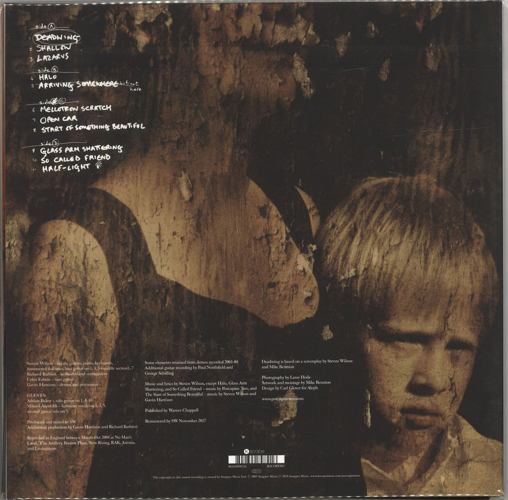 Porcupine Tree Deadwing - 180gram Clear Vinyl UK 2-LP vinyl record set (Double LP Album) 802644898216