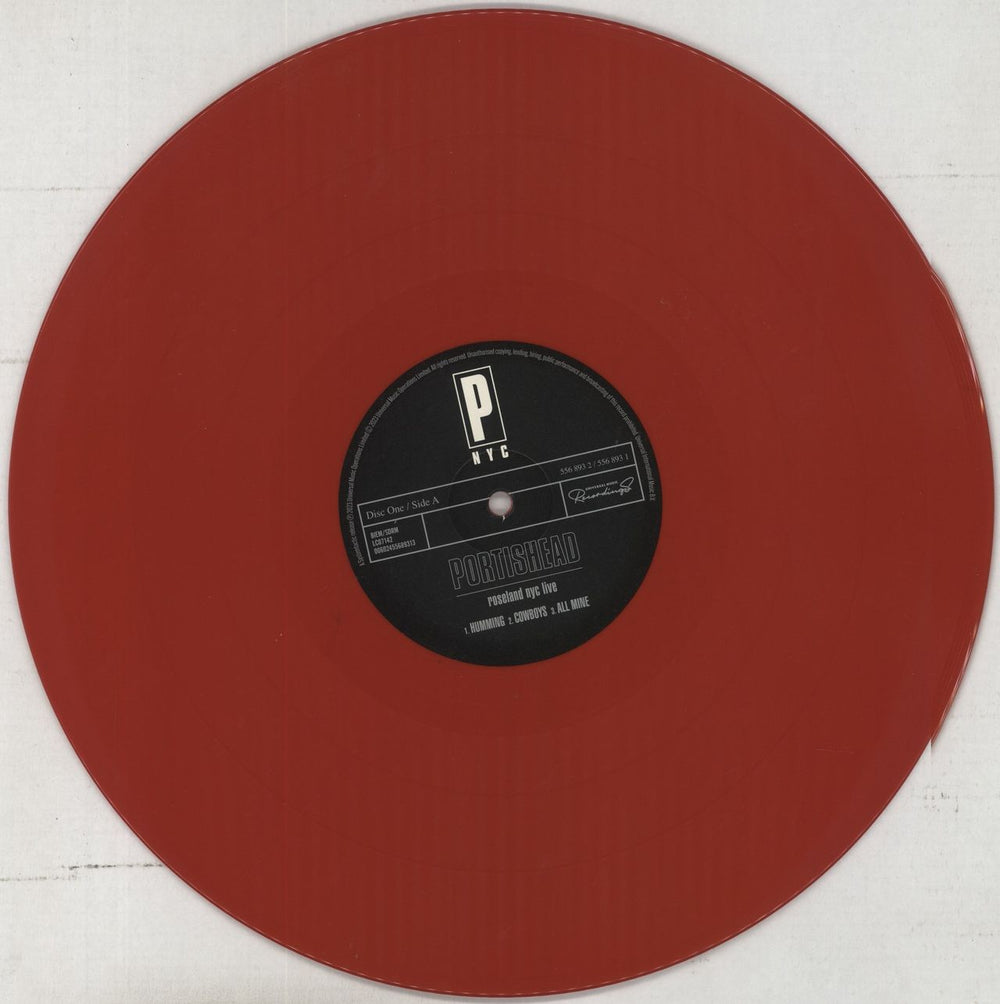 Portishead Roseland NYC Live - Remastered Red Vinyl + Poster & VIP Pass UK 2-LP vinyl record set (Double LP Album) PSH2LRO860280