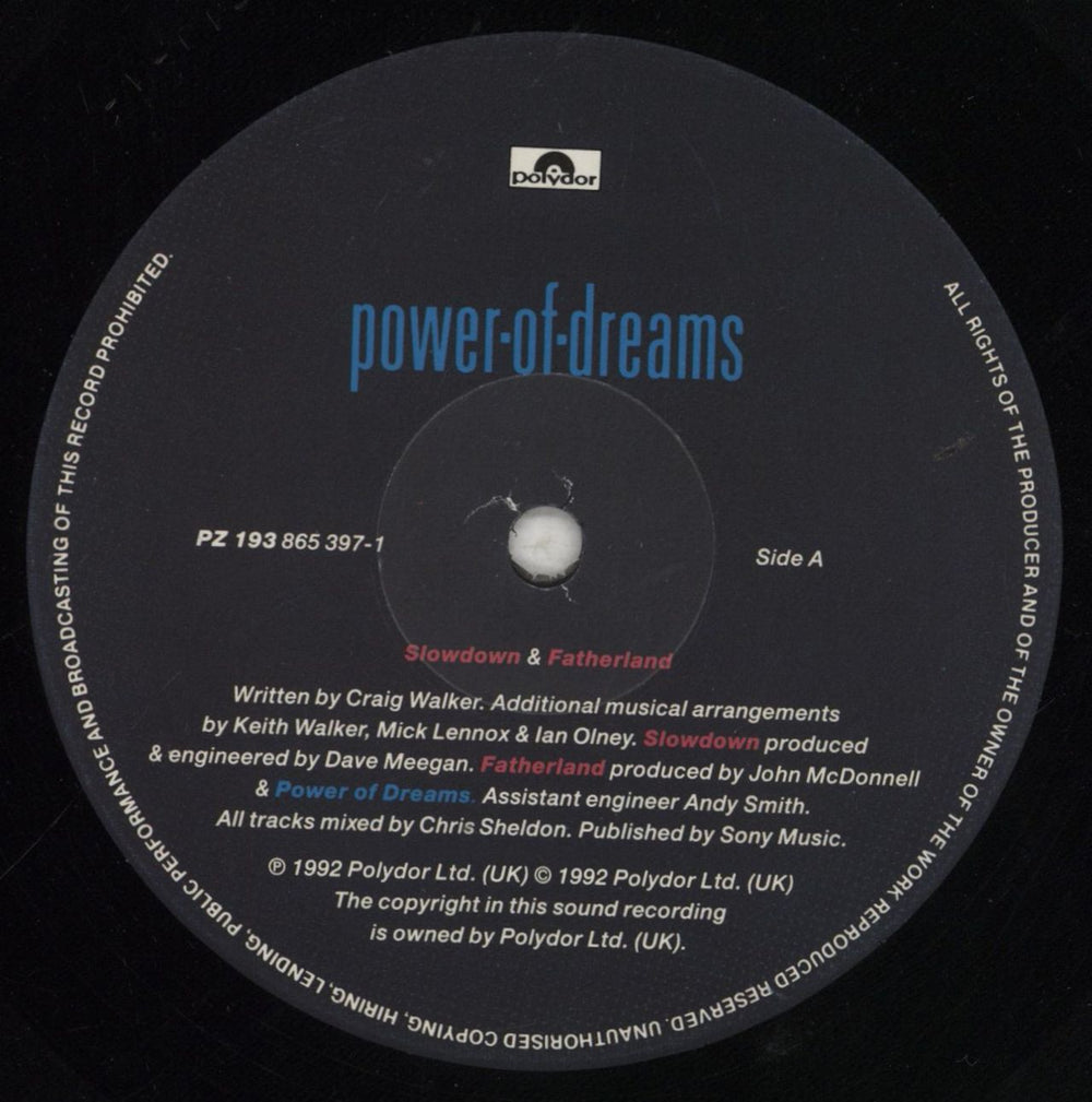Power Of Dreams Slowdown UK 12" vinyl single (12 inch record / Maxi-single) POD12SL441498
