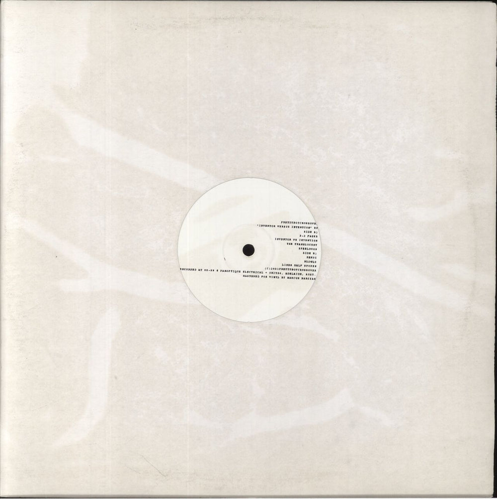 Prettyboycrossover Inventor Versus Invention EP Australian 12" vinyl single (12 inch record / Maxi-single) KUT-001-EP