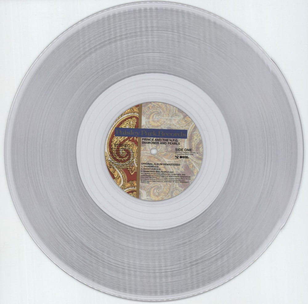 Prince Diamonds And Pearls - Remastered Diamond Clear Vinyl - Shrink & Hype-sticker UK 2-LP vinyl record set (Double LP Album) PRI2LDI877664
