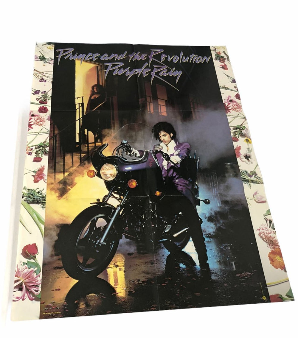 Prince Purple Rain Plus Poster UK 12" vinyl single (12 inch record / Maxi-single)
