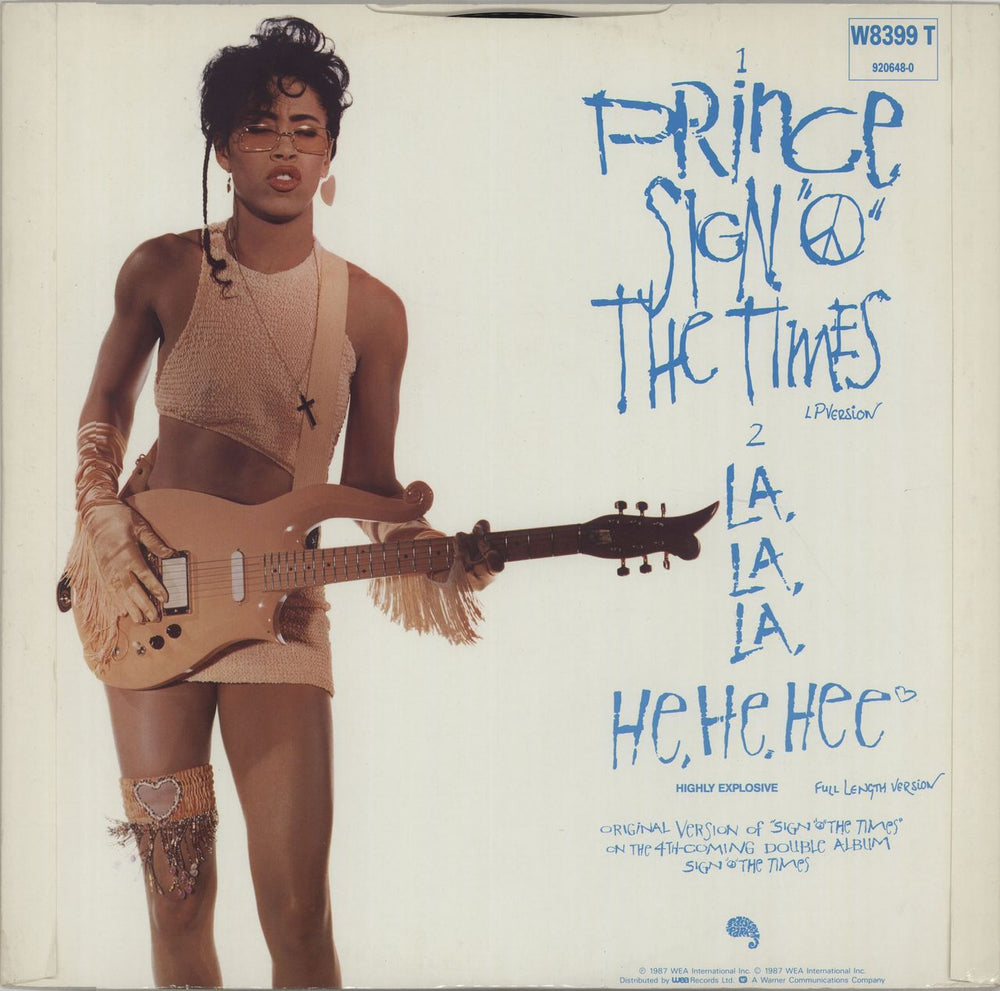 Prince Sign O The Times UK 12" vinyl single (12 inch record / Maxi-single) PRI12SI48869