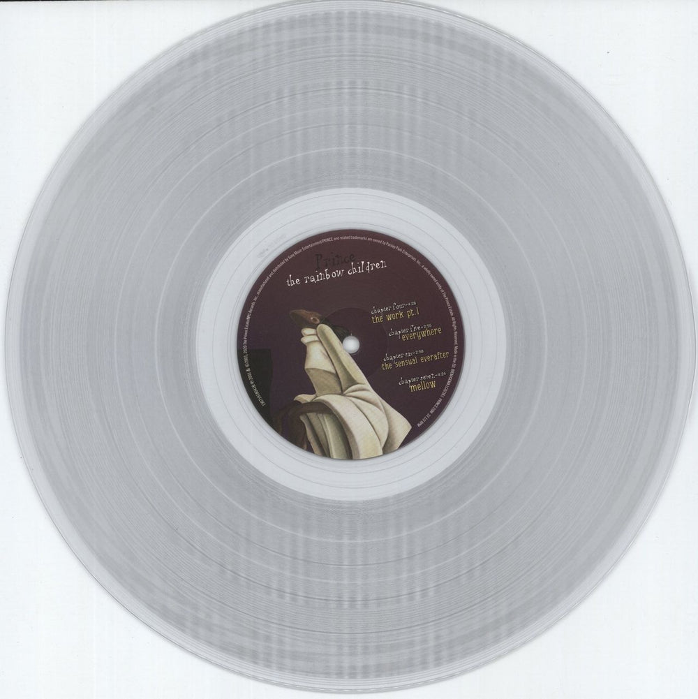 Prince The Rainbow Children - Clear Vinyl UK 2-LP vinyl record set (Double LP Album) PRI2LTH880677
