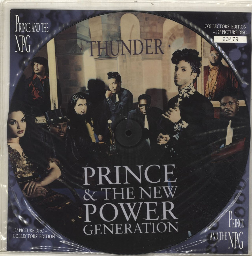 Prince Thunder UK 12" vinyl picture disc (12 inch picture record) W0113TP