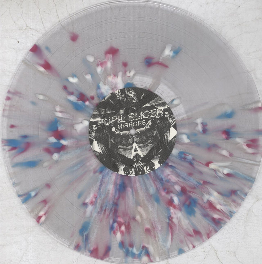 Pupil Slicer Mirrors - Clear with Pink, Blue and White Splatter Vinyl US vinyl LP album (LP record) 6V4LPMI825170