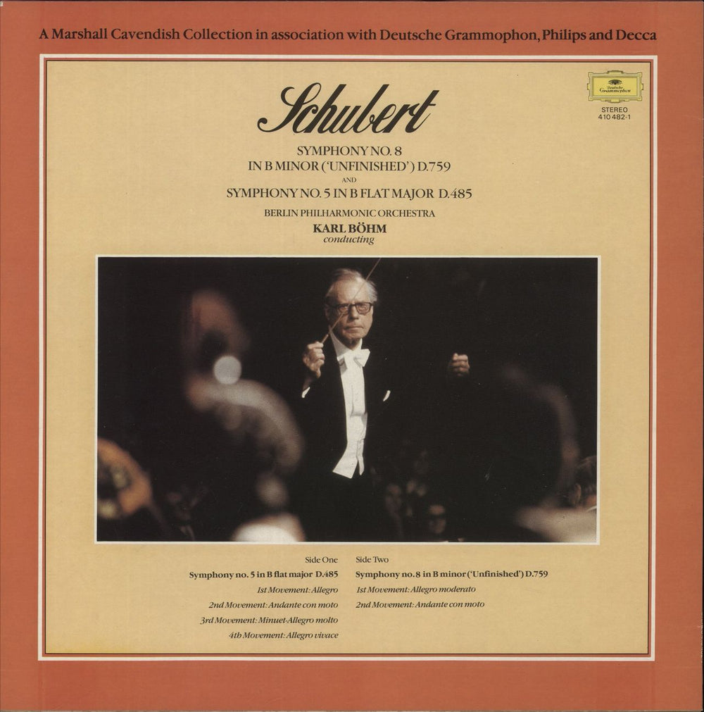Pyotr Ilyich Tchaikovsky Symphony No.8 in B Minor (Unfinished) D.759 & Symphony No.5 in B Flat Major D.485 UK vinyl LP album (LP record)