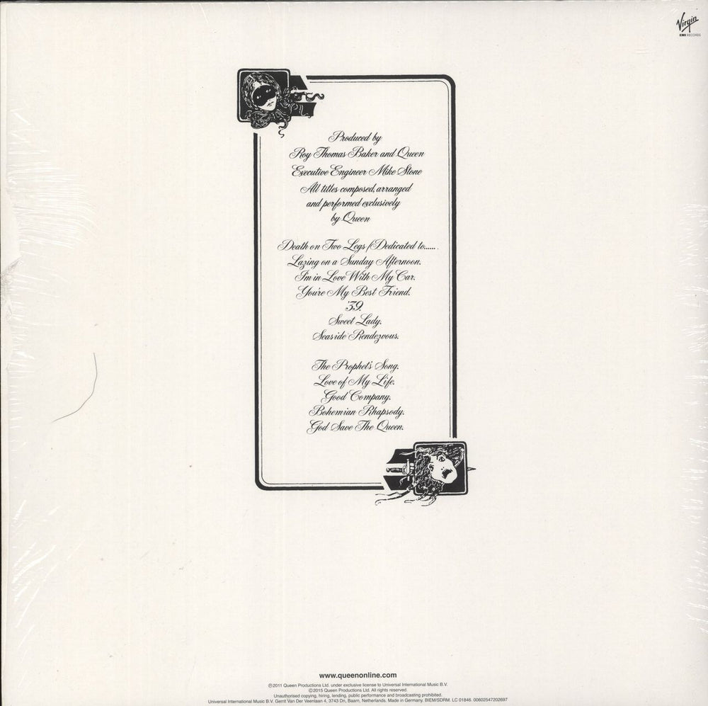 Queen A Night At The Opera - 180gm - Shrink German vinyl LP album (LP record) 602547202697