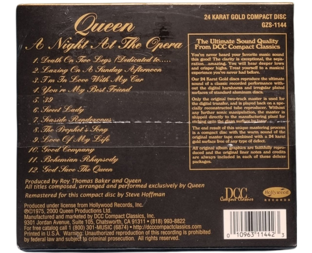 Queen A Night At The Opera + slipcase - Sealed US CD album (CDLP) QUECDAN314231