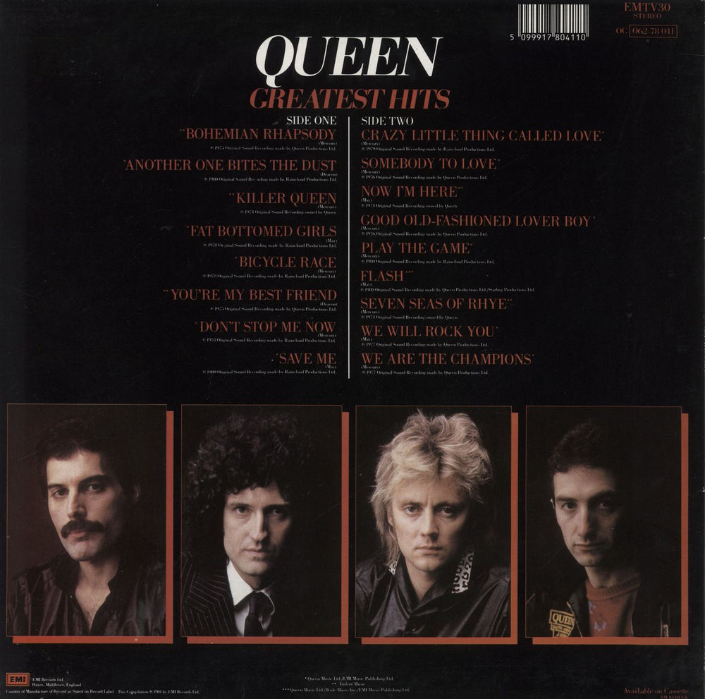 Queen Greatest Hits - barcoded p/s UK vinyl LP album (LP record) 5099917804110