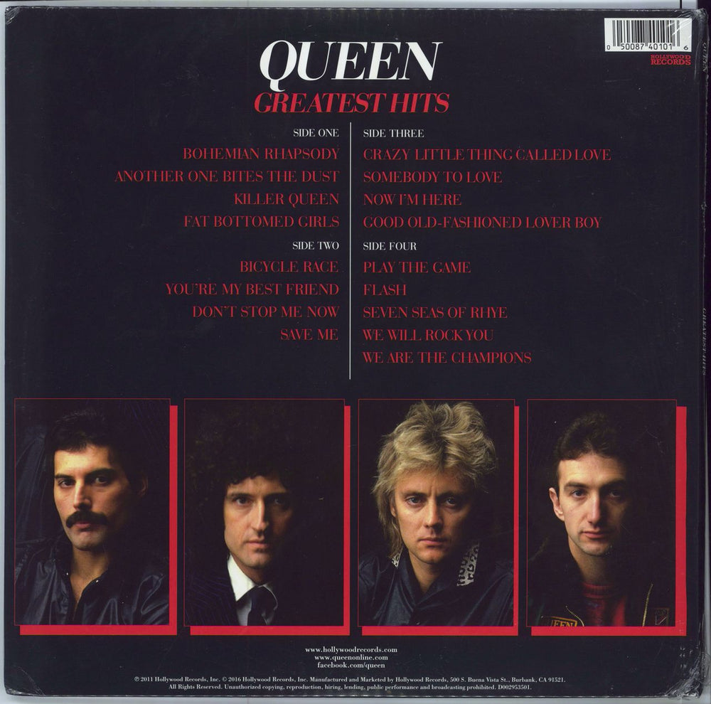 Queen Greatest Hits - Red Vinyl - FYE - Sealed US 2-LP vinyl record set (Double LP Album) 050087401016