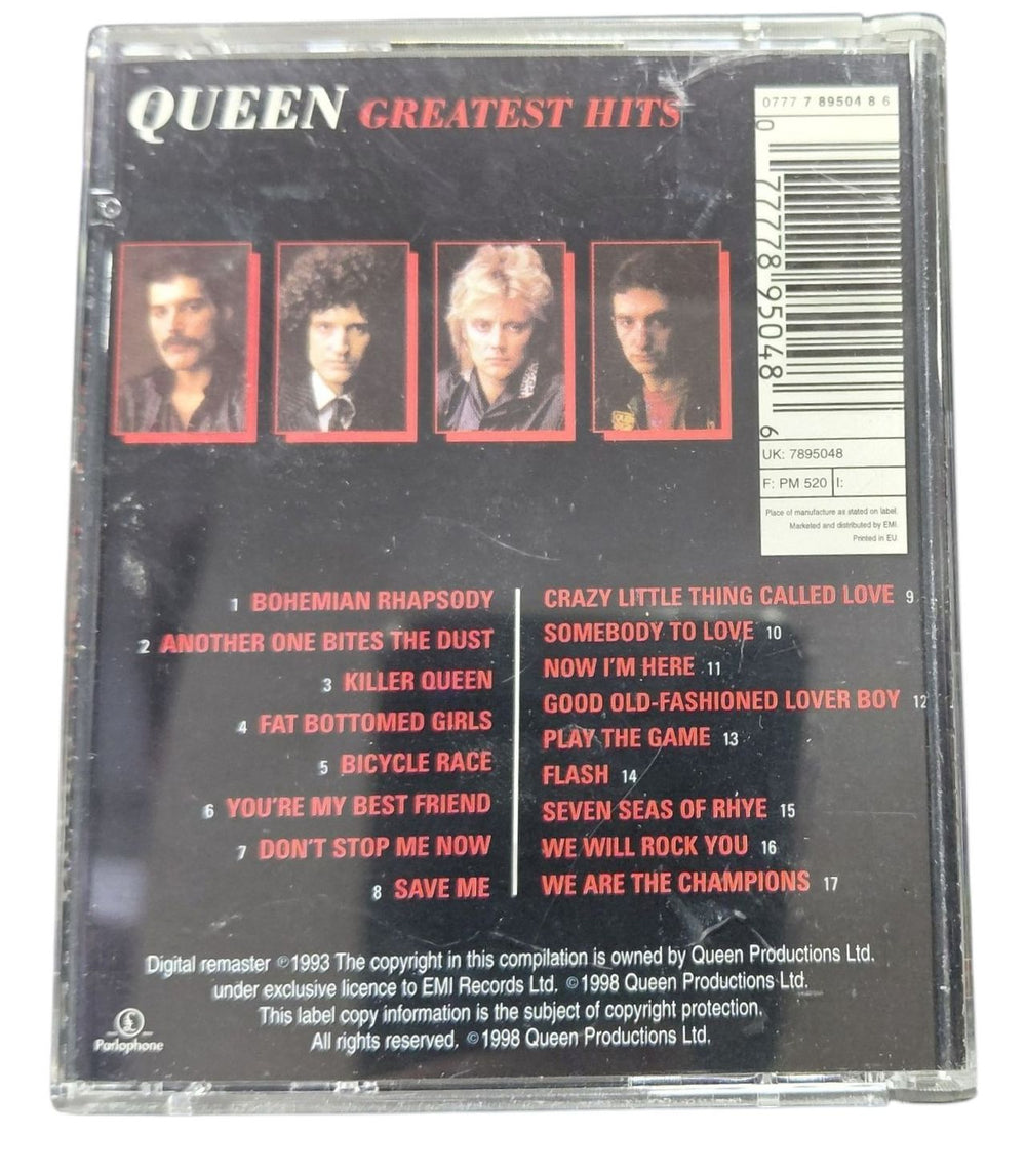 Queen Greatest Hits UK mini disc (MD) 077778950486