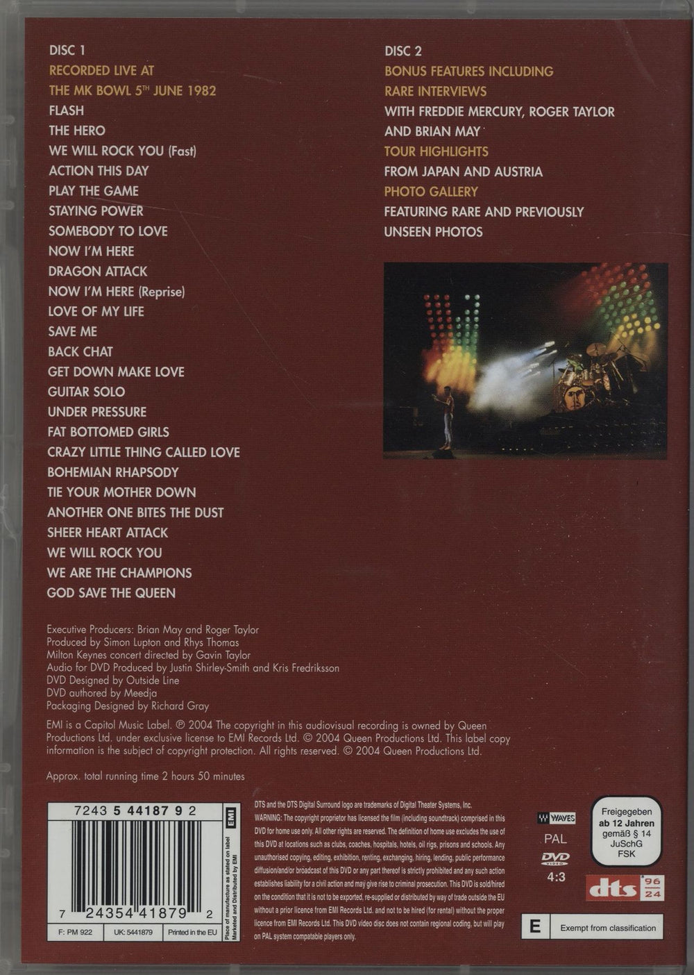 Queen Queen On Fire - Live At The Bowl UK DVD QUEDDQU305423