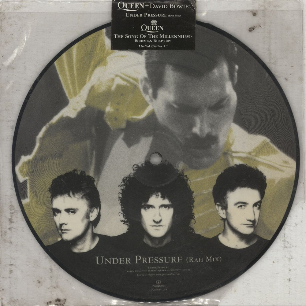Queen Under Pressure - Sealed UK 7" vinyl picture disc (7 inch picture disc single) QUEENPD28