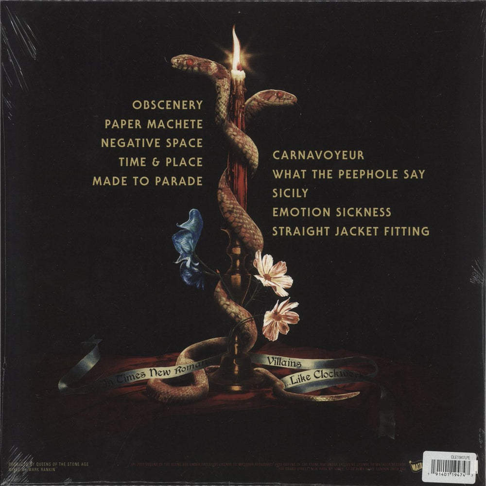 Queens Of The Stone Age In Times New Roman... - Glow In The Dark - Sealed UK 2-LP vinyl record set (Double LP Album) 191401194747