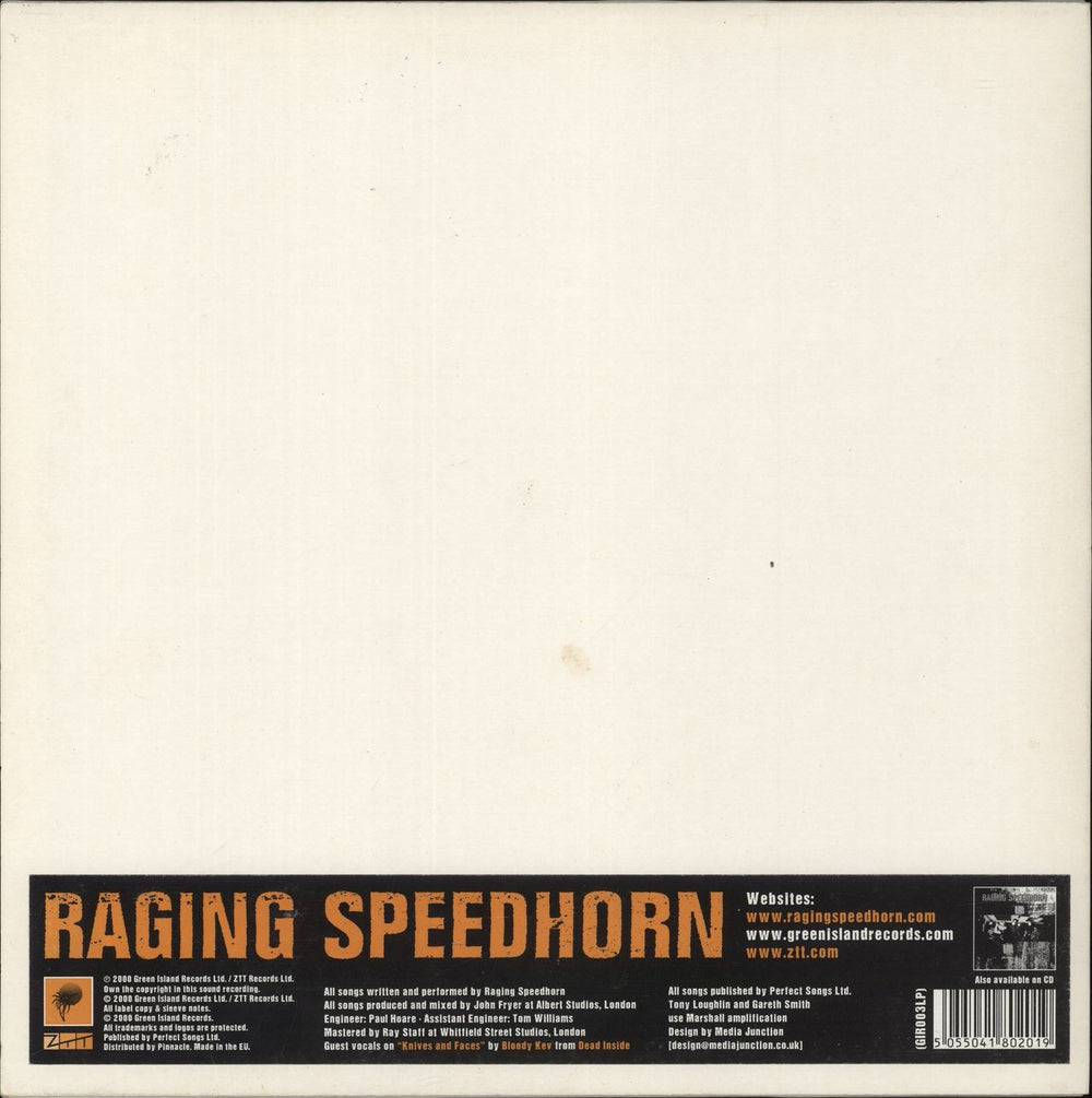 Raging Speedhorn Raging Speedhorn - Autographed UK vinyl LP album (LP record) 5055041802019