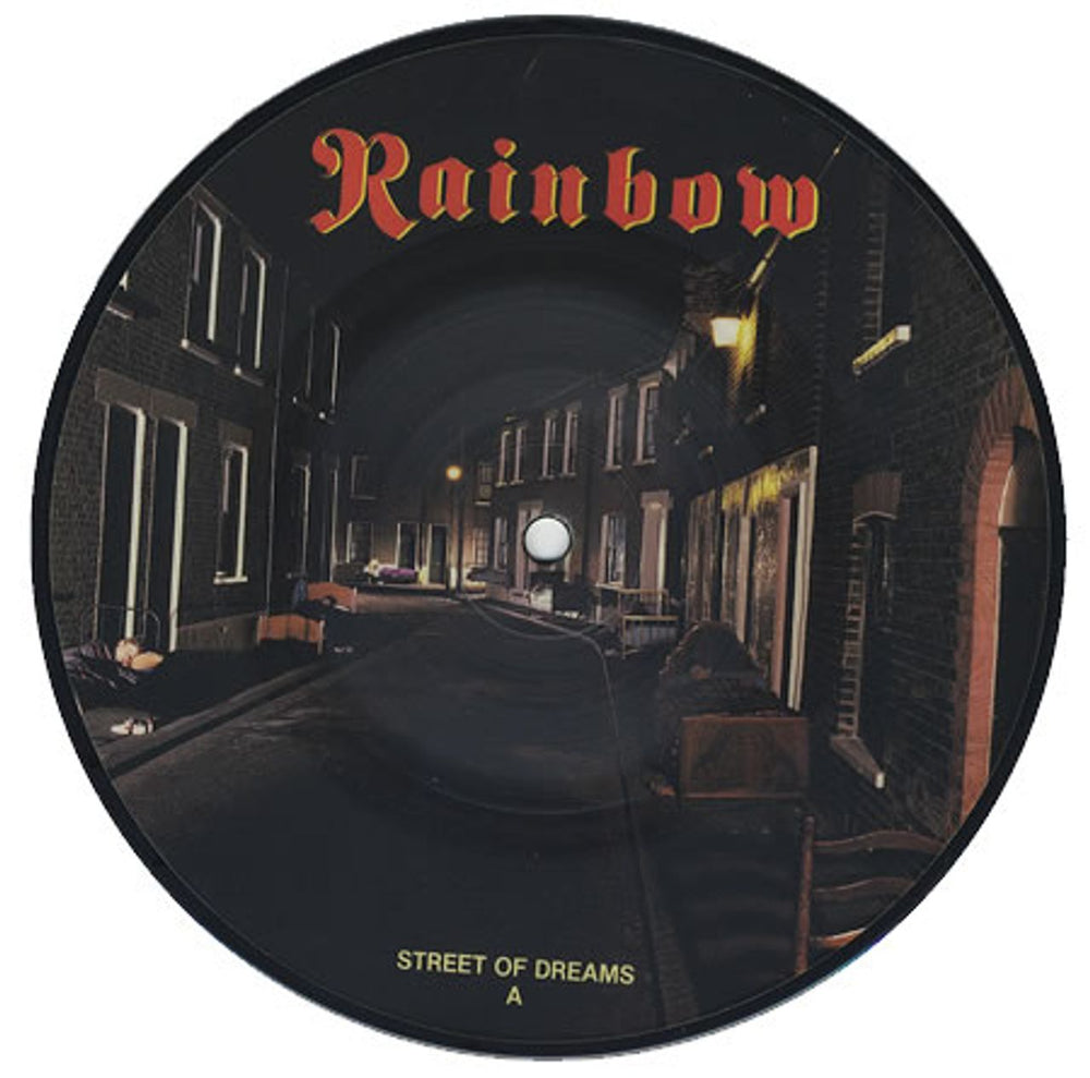 Rainbow Street Of Dreams UK 7" vinyl picture disc (7 inch picture disc single) POSPP631