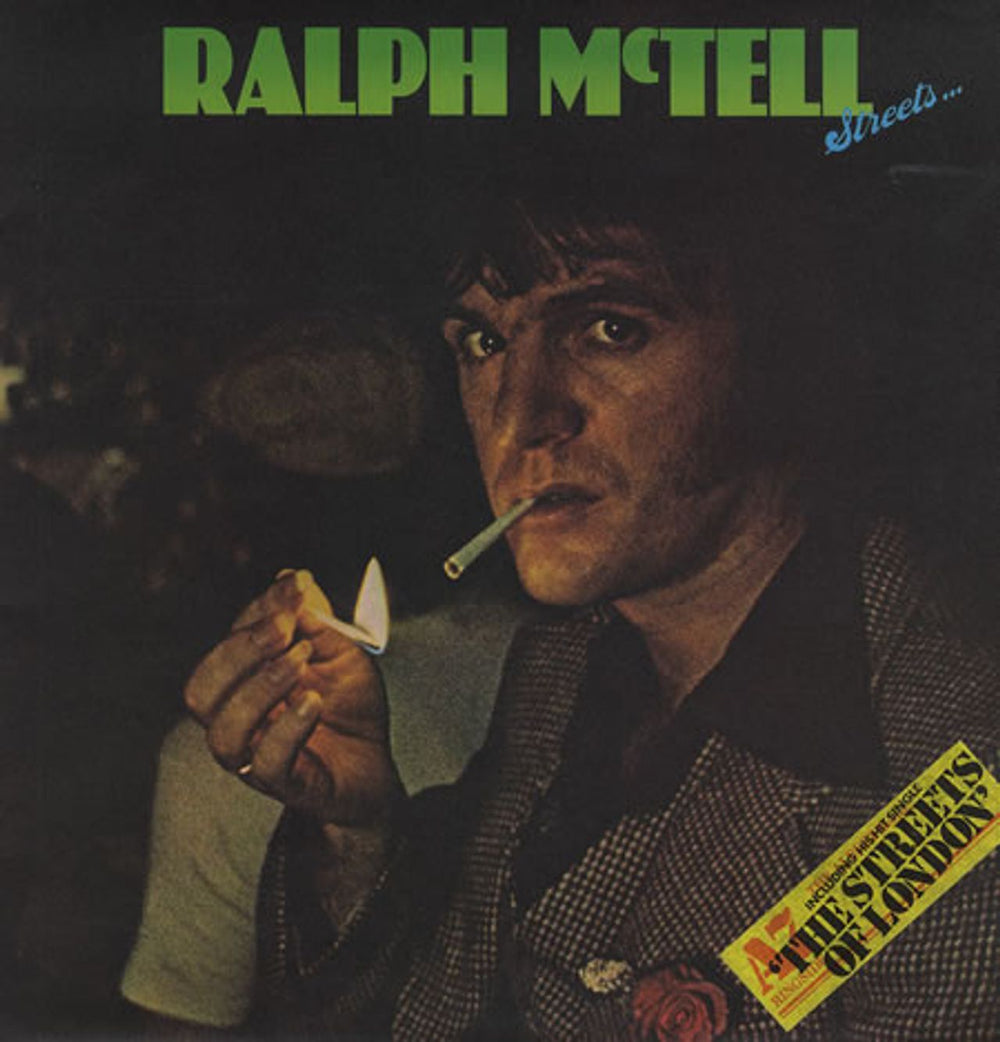 Ralph McTell Streets - Hype Stickered UK vinyl LP album (LP record) K56105