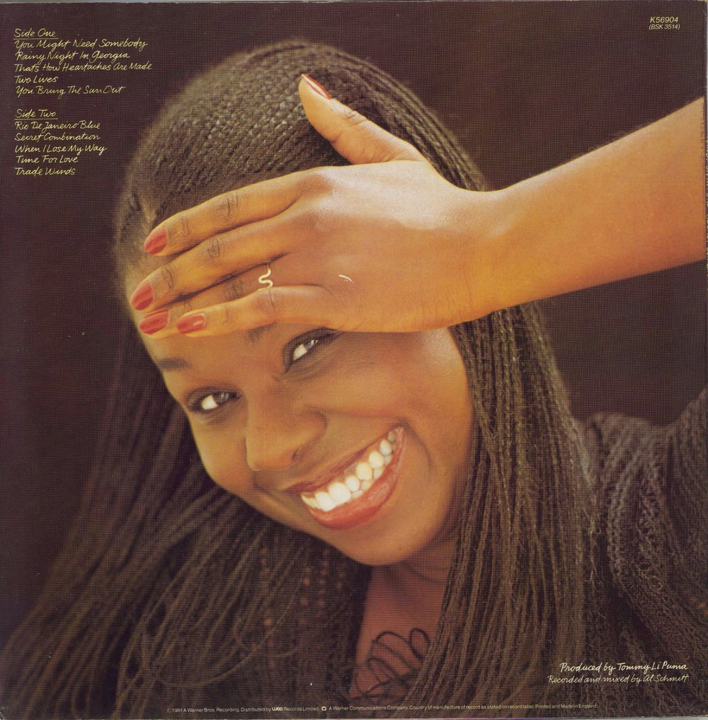 Randy Crawford Secret Combination - Stickered sleeve UK vinyl LP album (LP record)