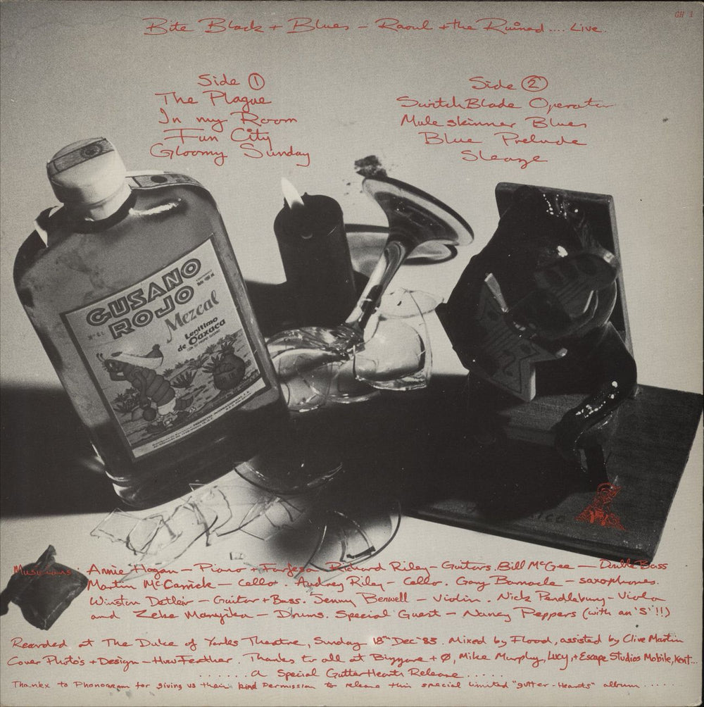 Raoul & The Ruined Bite Black & Blues - 1st UK vinyl LP album (LP record)