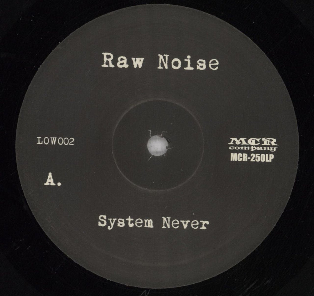 Raw Noise System Never Japanese vinyl LP album (LP record) 7F0LPSY837531