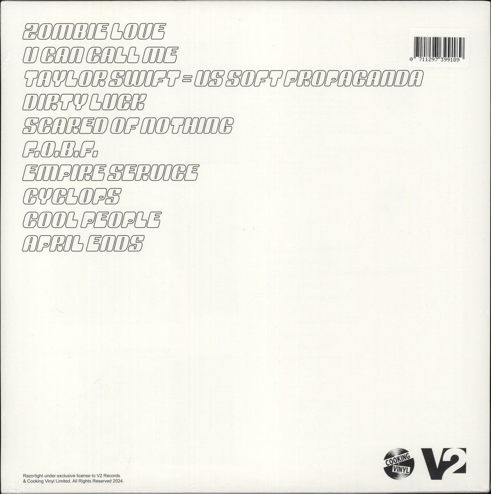 Razorlight Planet Nowhere - White Vinyl + Signed Print - Sealed UK vinyl LP album (LP record)