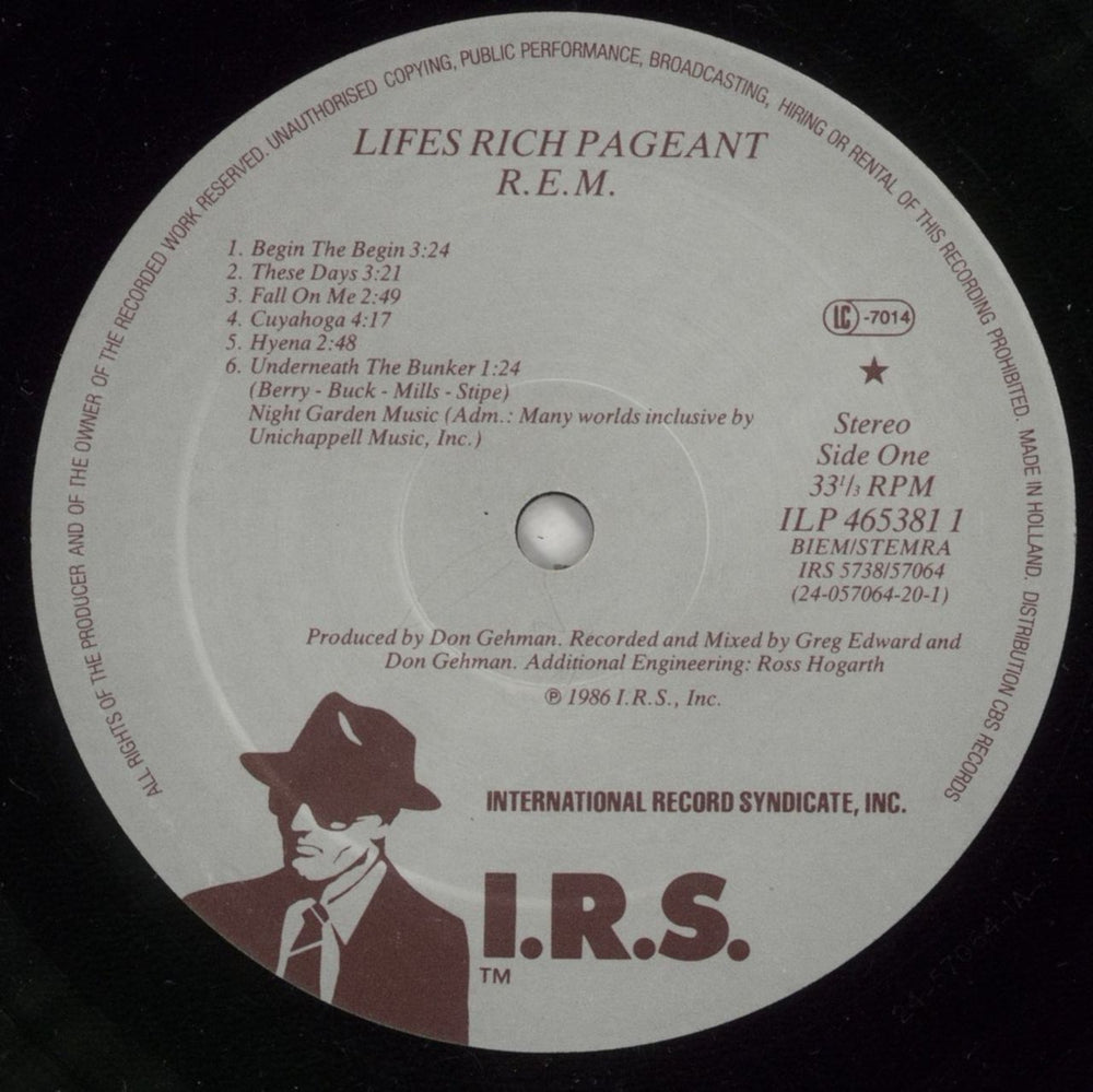 REM Lifes Rich Pageant Dutch vinyl LP album (LP record) REMLPLI600734