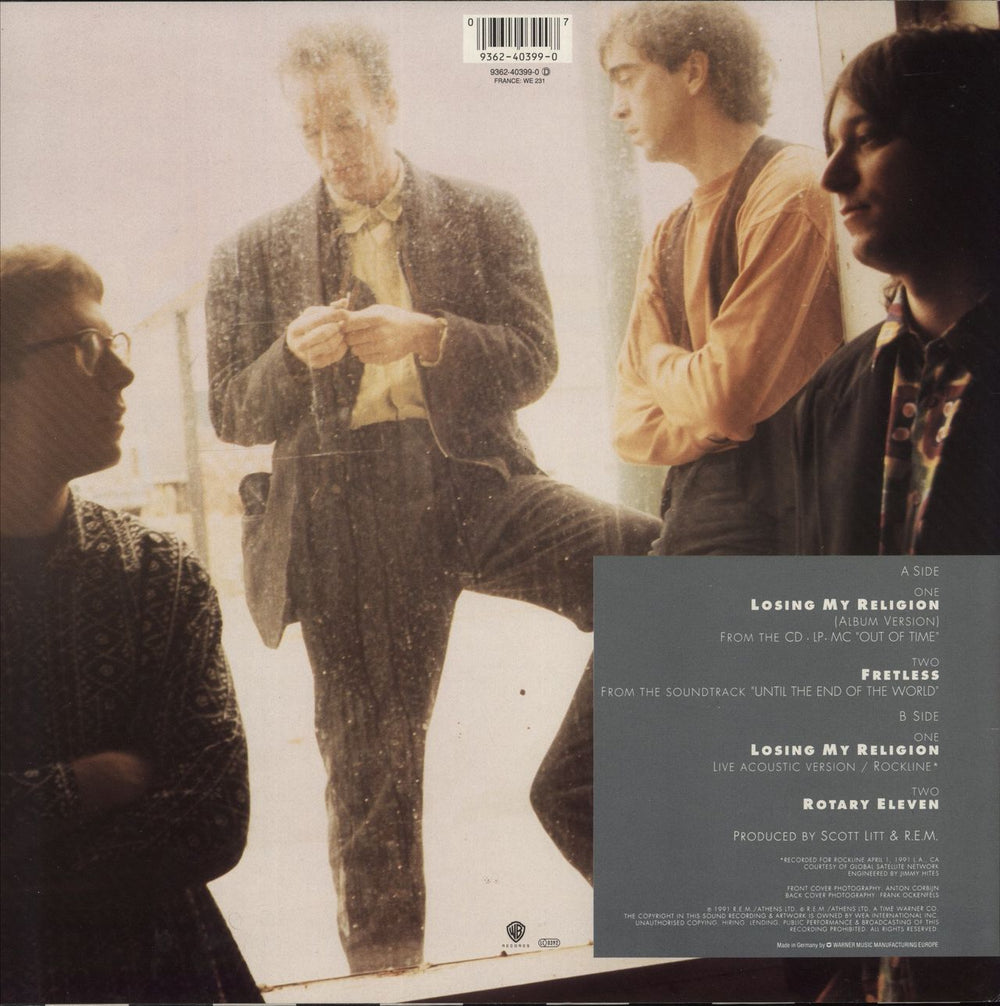 REM Losing My Religion German 12" vinyl single (12 inch record / Maxi-single) 093624039907