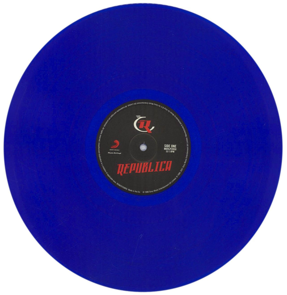 Republica Republica - RSD21 - 180gm Blue Vinyl - Sealed UK vinyl LP album (LP record) UBLLPRE775837