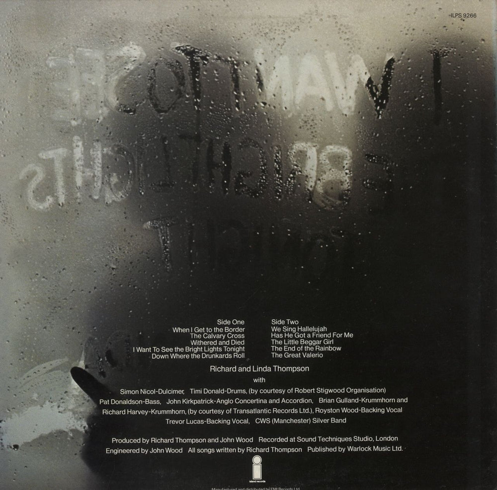 Richard & Linda Thompson I Want To See - 3rd UK vinyl LP album (LP record)