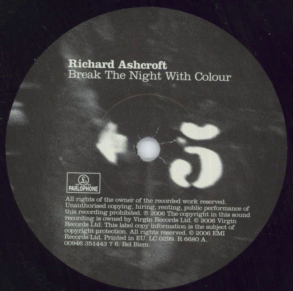 Richard Ashcroft Break The Night With Colour UK 7" vinyl single (7 inch record / 45) CFT07BR345373