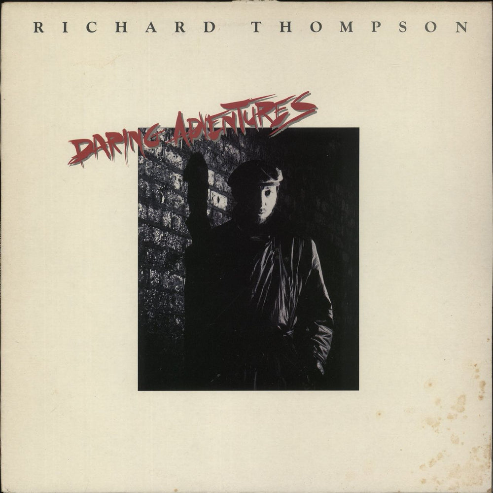 Richard Thompson Daring Adventures + Insert - VG UK vinyl LP album (LP record) POLD5202
