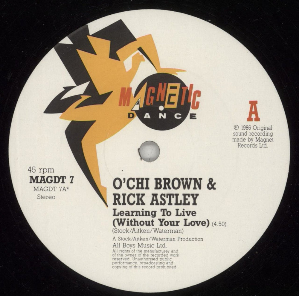 Rick Astley Learning To Live UK 12" vinyl single (12 inch record / Maxi-single) AST12LE114181