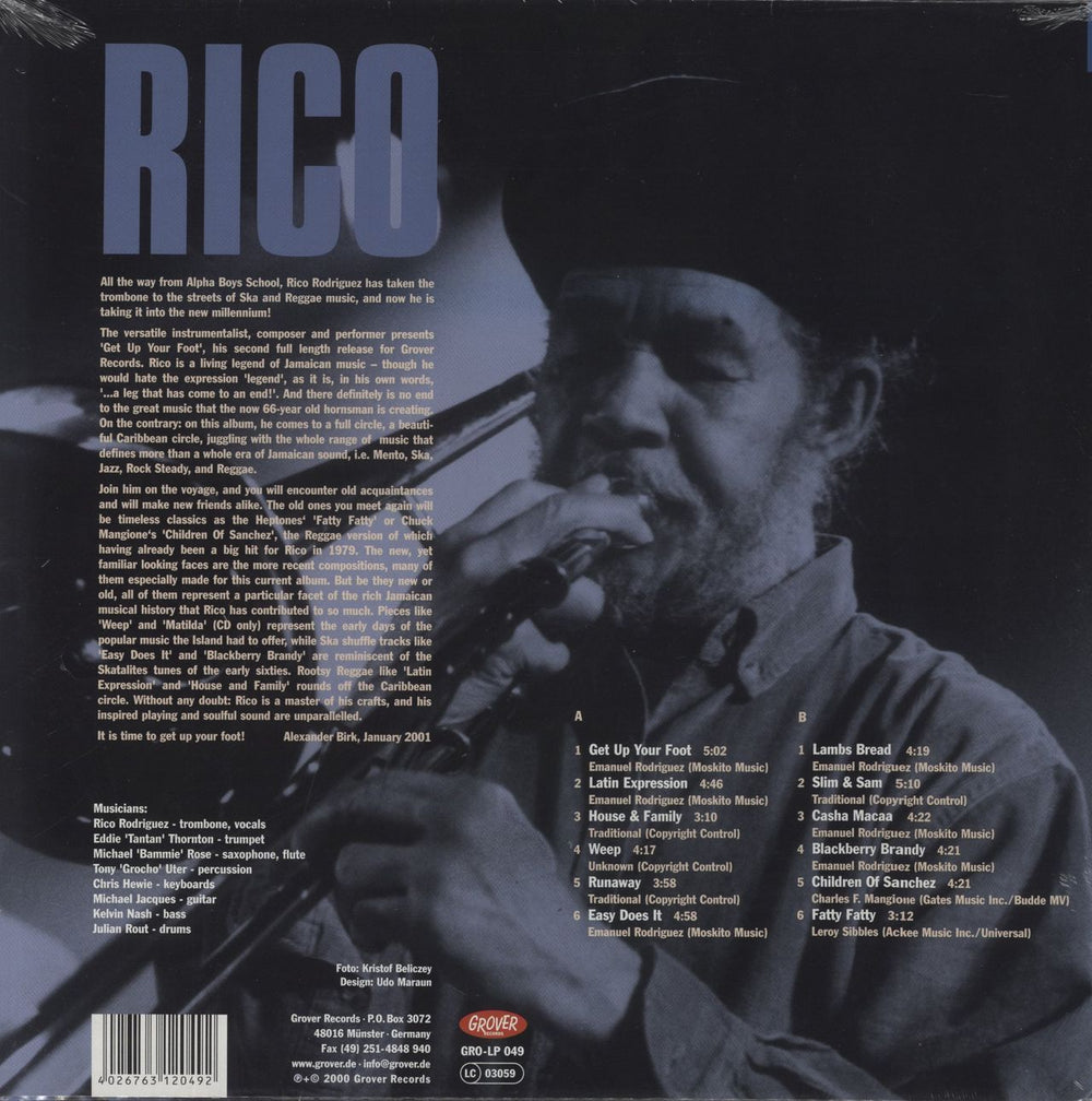 Rico Get Up Your Foot German vinyl LP album (LP record) 4026763120492