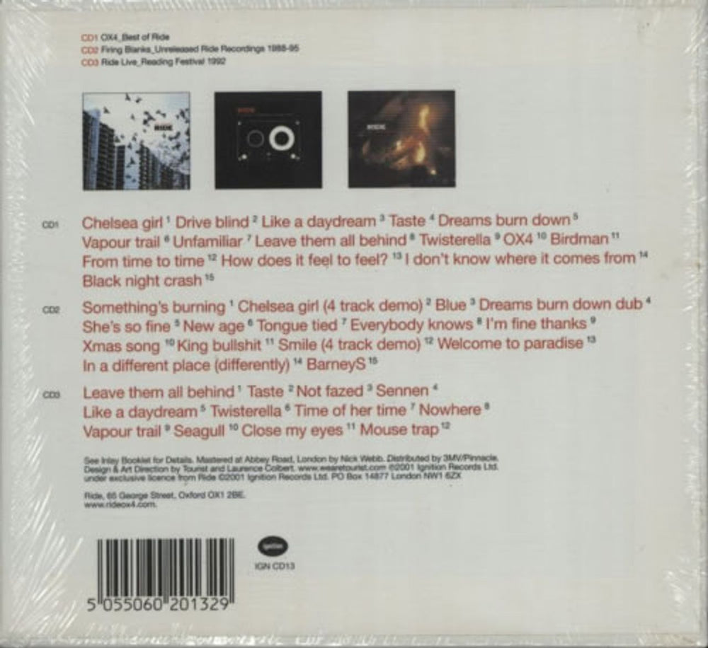 Ride Box Set European CD Album Box Set RIDDXBO196925