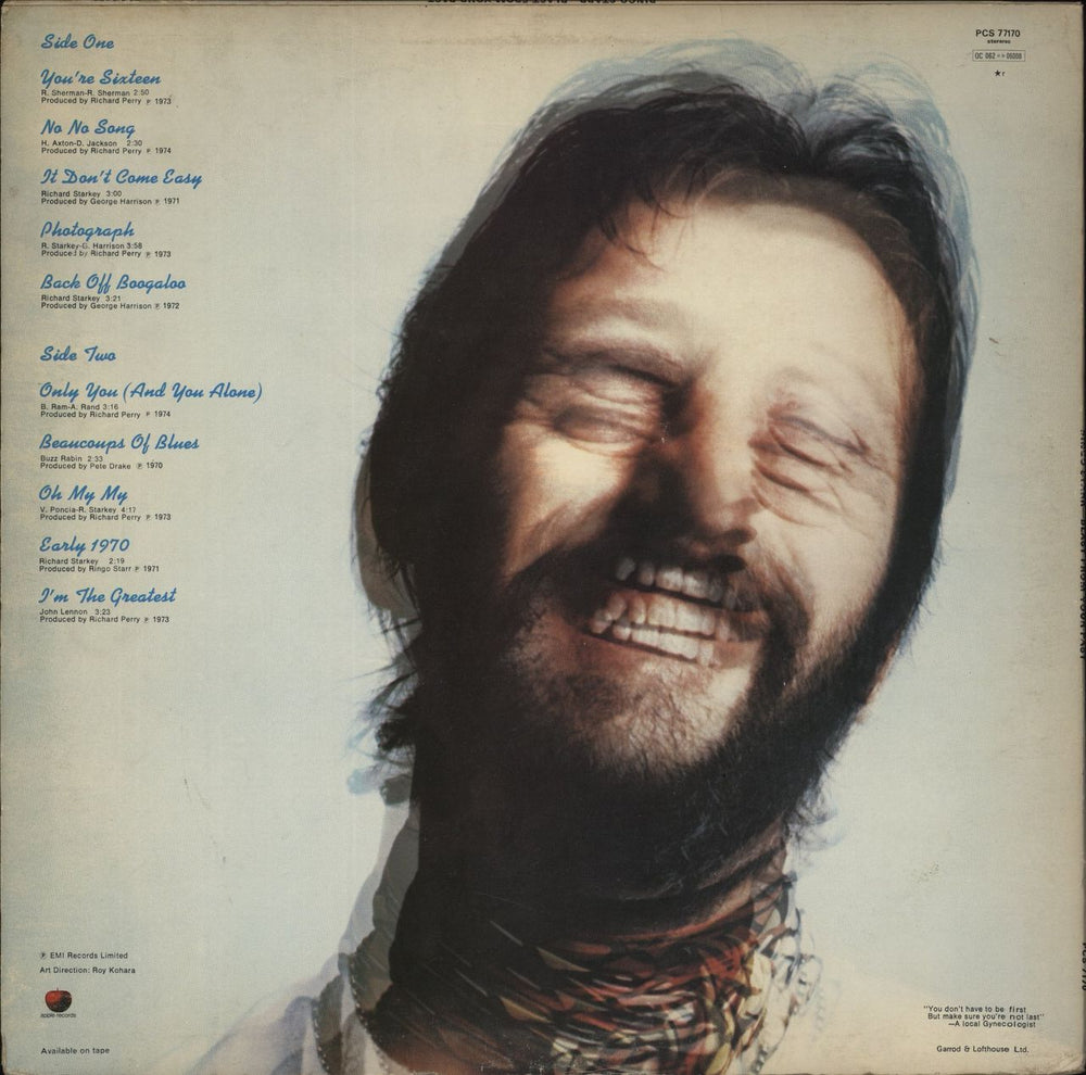 Ringo Starr Blast From Your Past UK vinyl LP album (LP record)