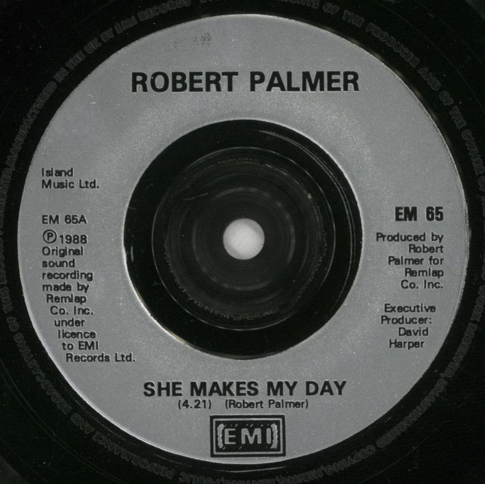 Robert Palmer She Makes My Day UK 7" vinyl single (7 inch record / 45) PLM07SH299015