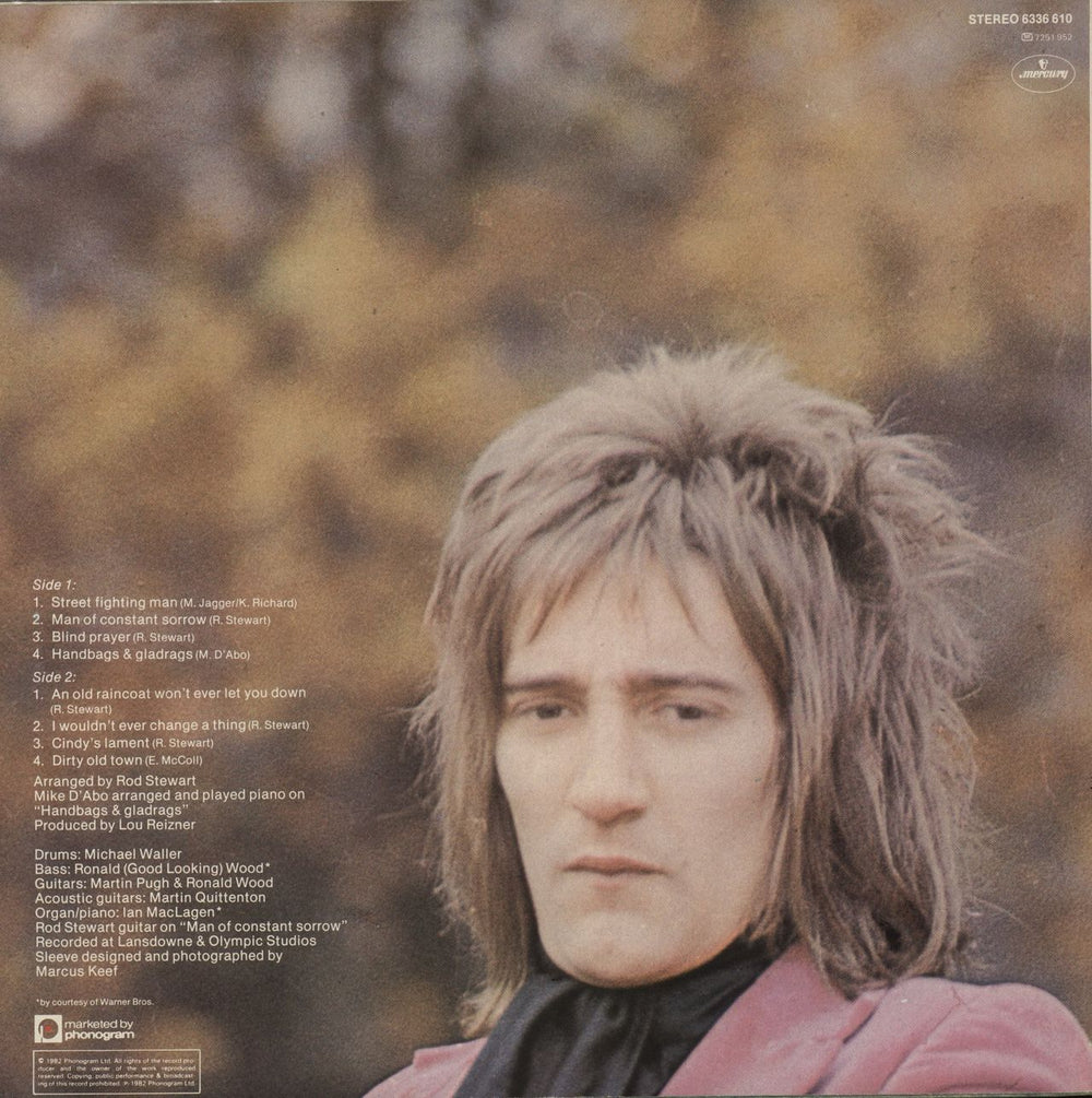 Rod Stewart An Old Raincoat Won't Ever Let You Down UK vinyl LP album (LP record)